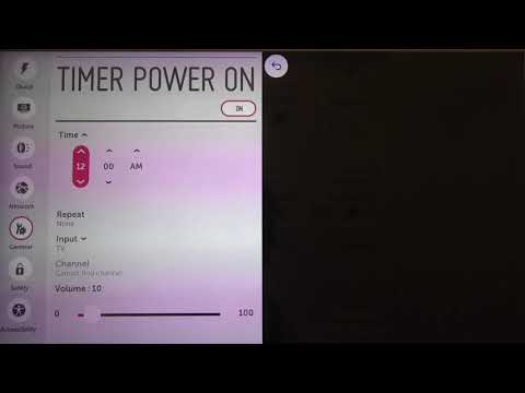 How to Set Power On / Off Timer in LG LED Smart TV (LG39LB650V)