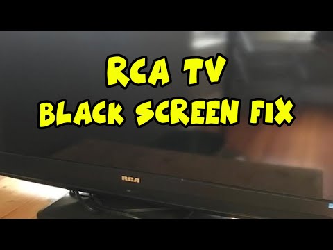 How to Fix Your RCA TV That Won't Turn On - Black Screen Problem