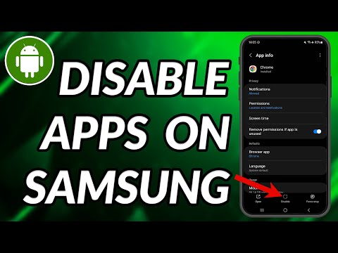 How To Disable Apps On Samsung