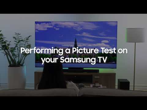 Performing a Picture Test on your Samsung TV