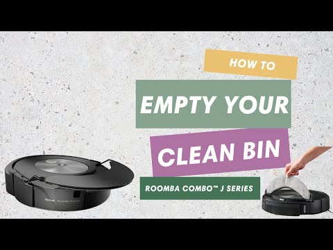 How to Empty Clean Bin Roomba Combo j Series