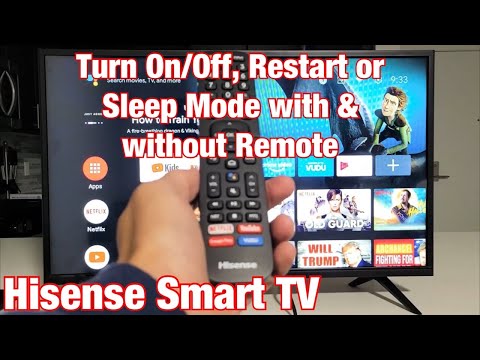 Hisense Smart TV: How to Turn OFF/ON, Restart, Sleep Mode (with & without remote)