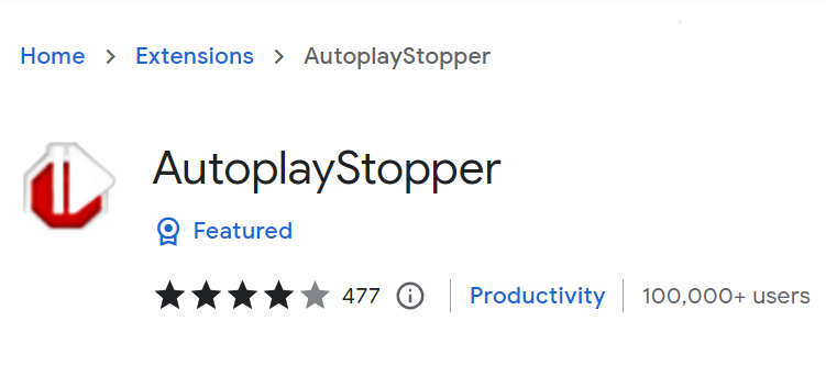 Autoplay stopper