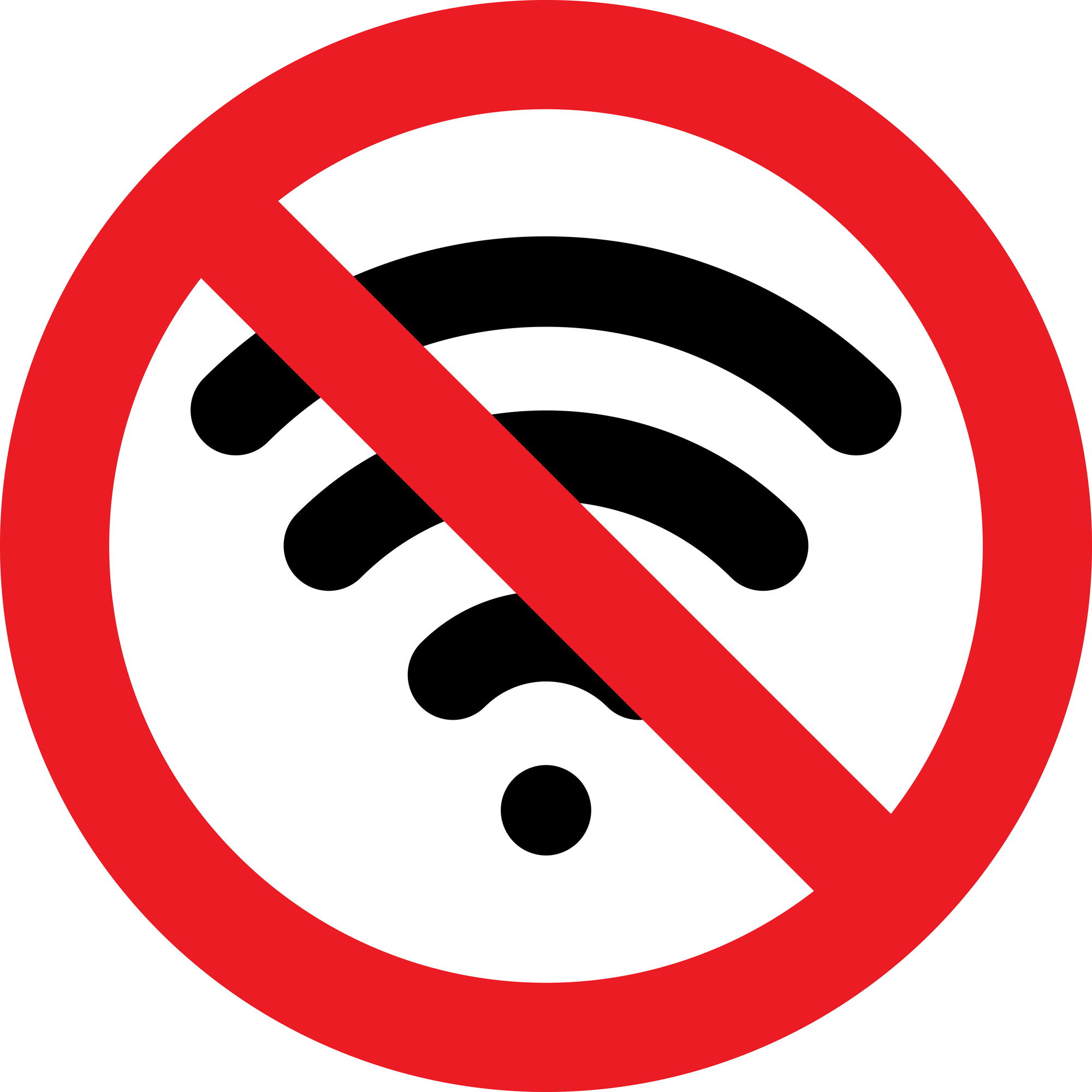 no internet/wi-fi signal sign