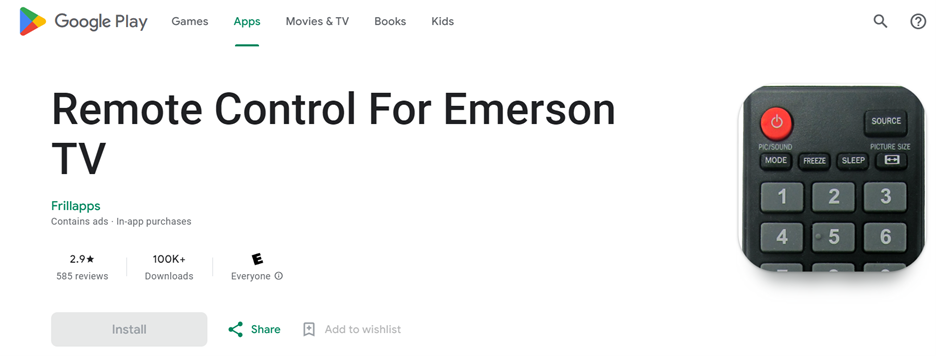 An emerson remote app for download