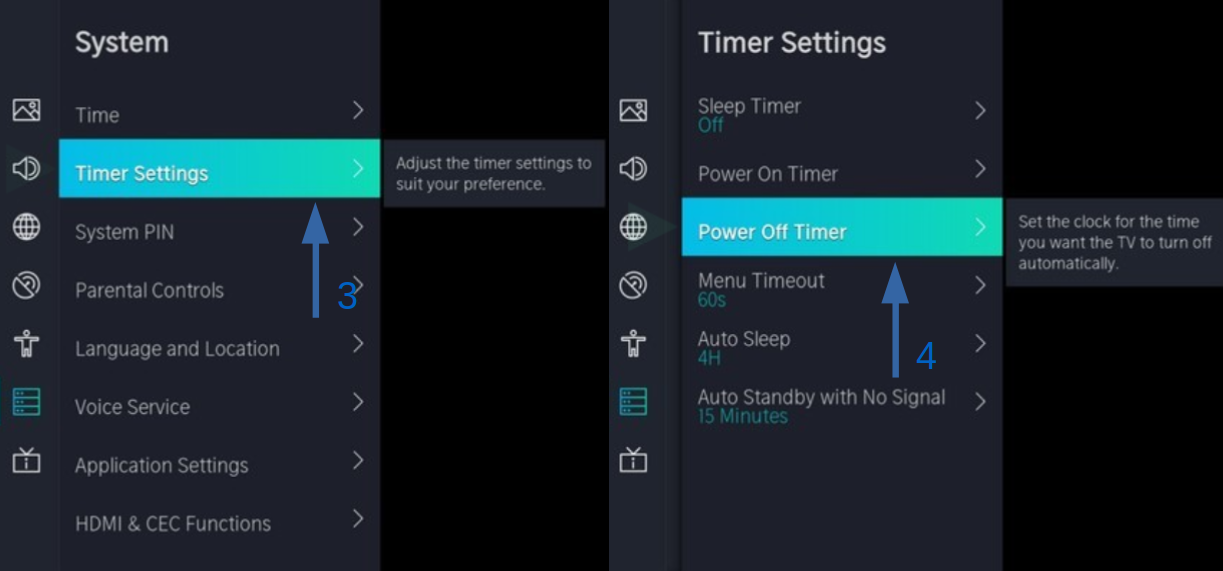 Disable power on timer 2